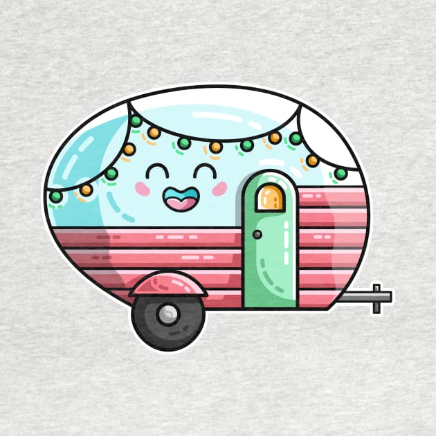 Kawaii Cute Vintage Caravan by freeves